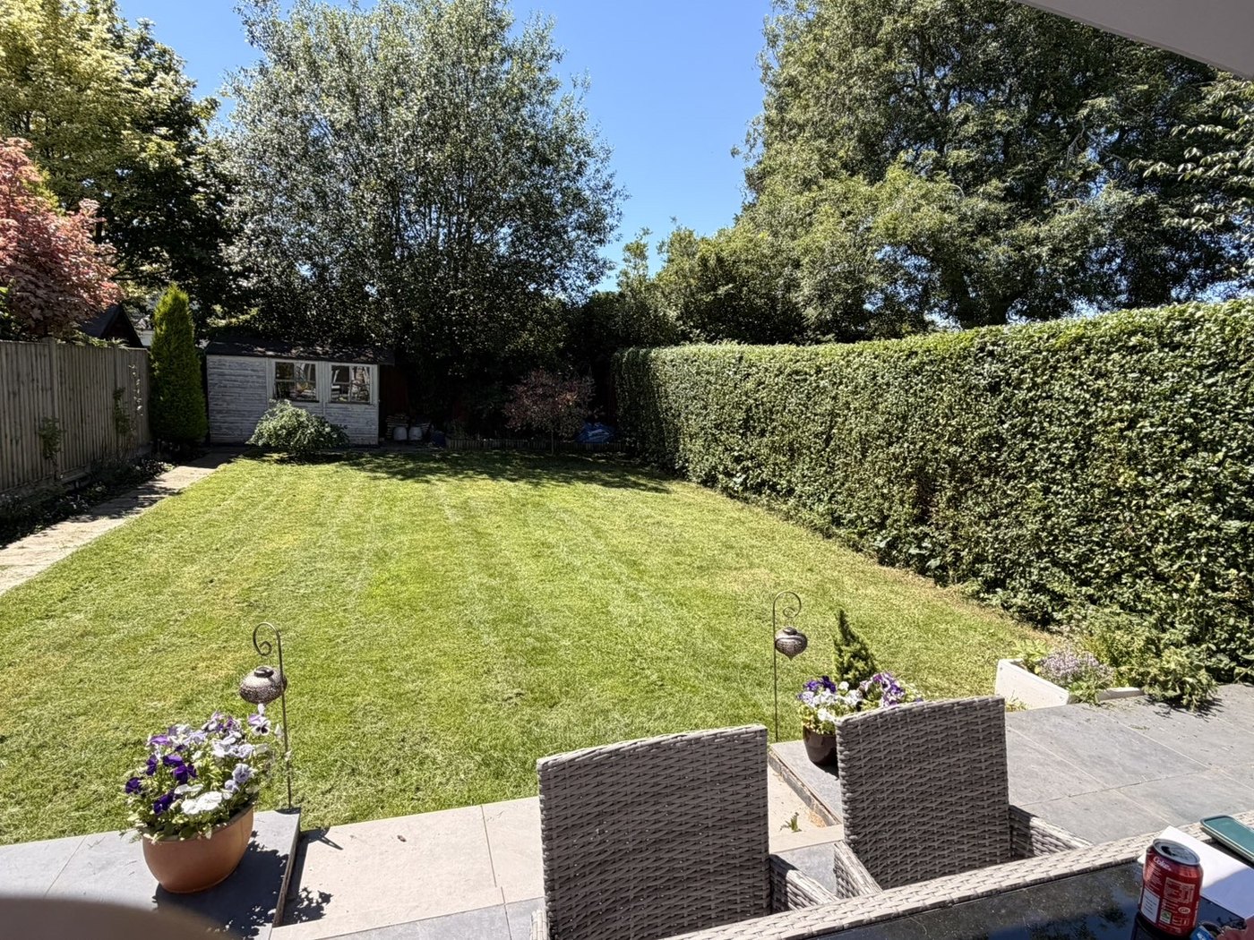 Hedge cutting and garden finish